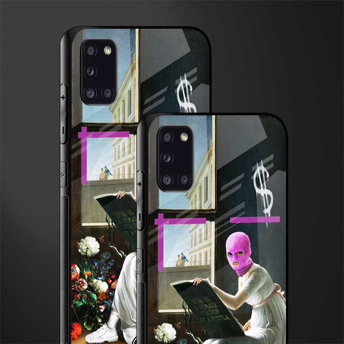 dope diva glass case for samsung galaxy a31 image-2