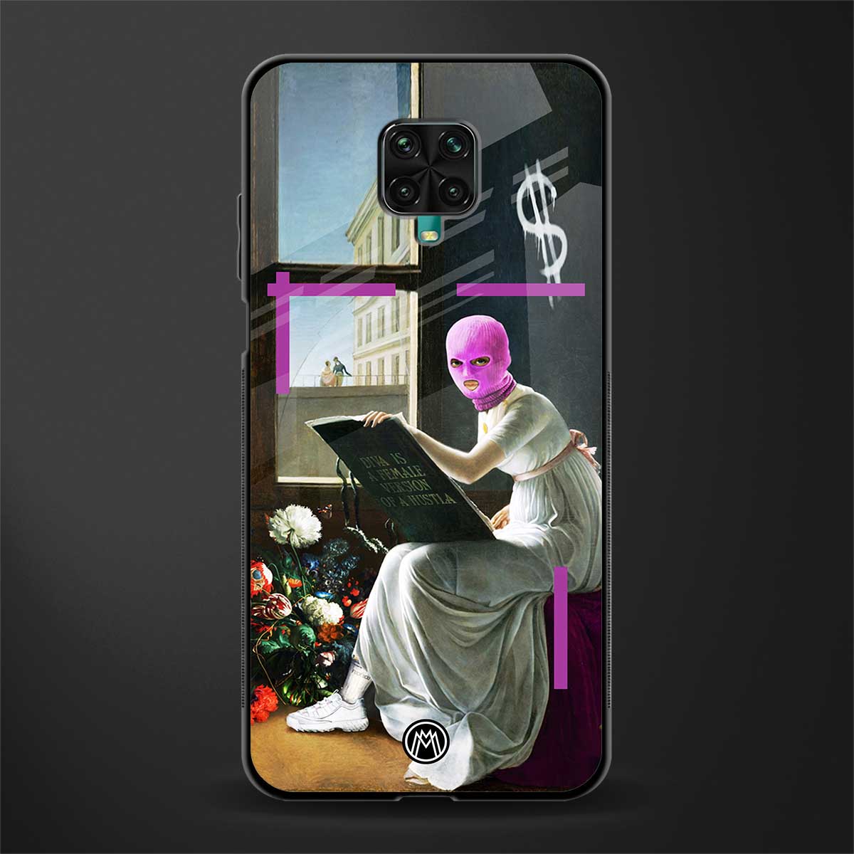 dope diva glass case for redmi note 9 pro image