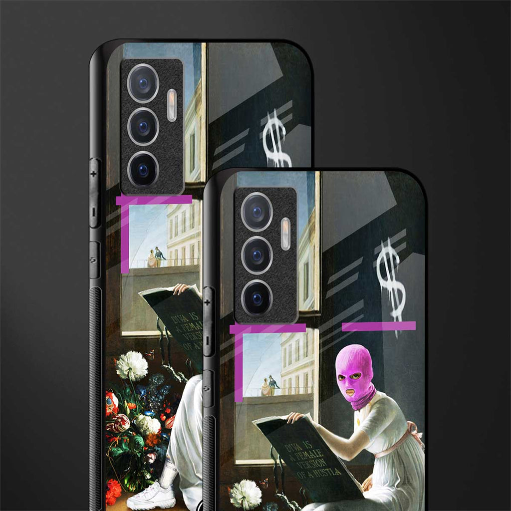 dope diva glass case for vivo v23e image-2