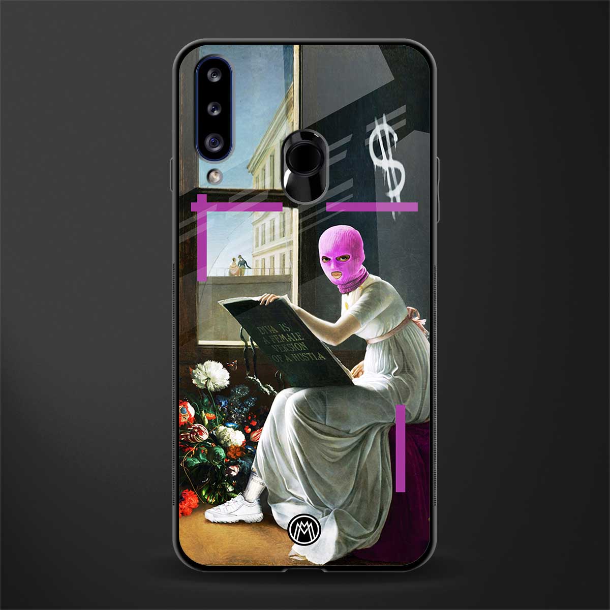 dope diva glass case for samsung galaxy a20s image