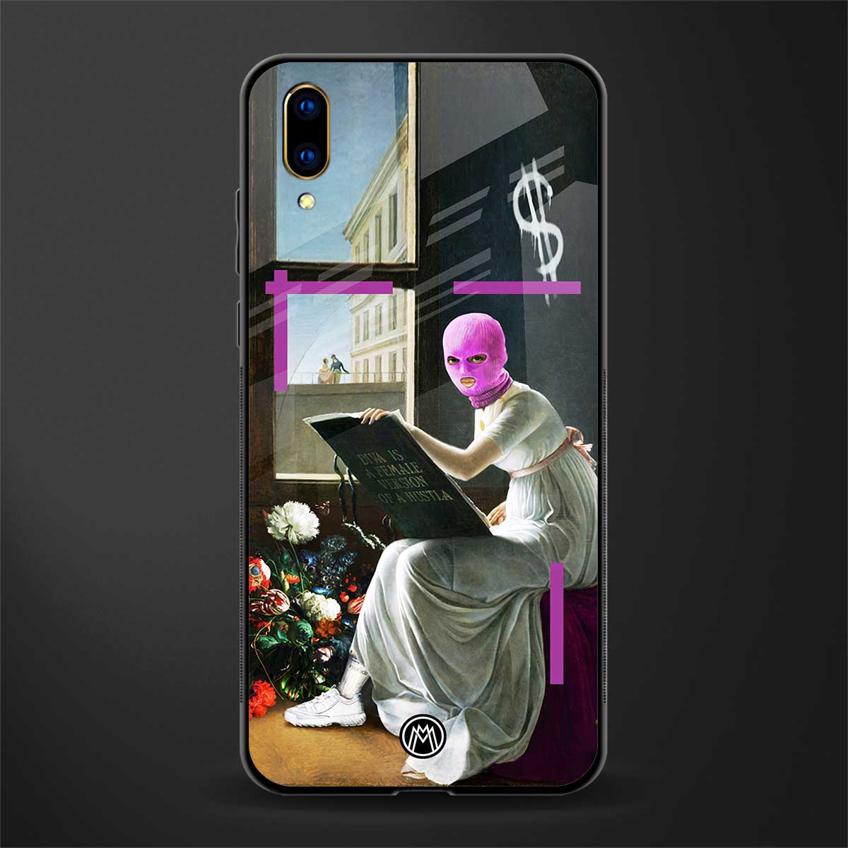 dope diva glass case for vivo v11 pro image