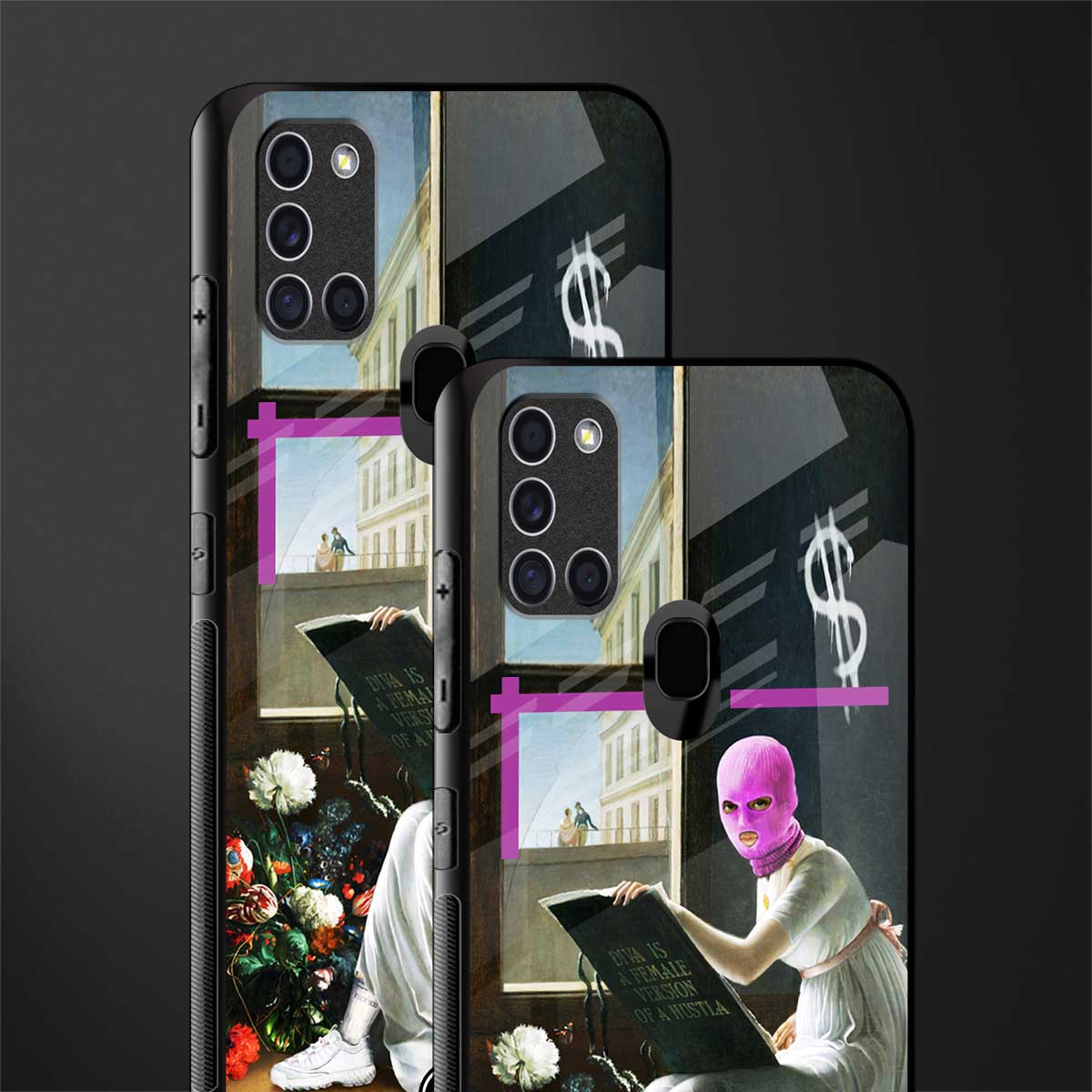 dope diva glass case for samsung galaxy a21s image-2