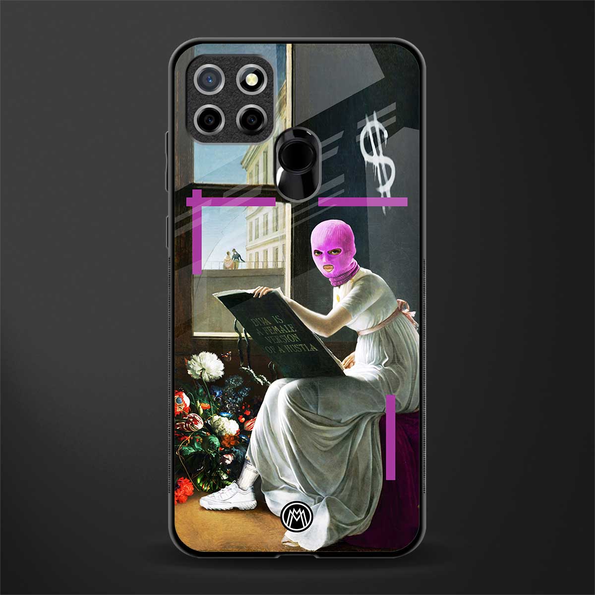 dope diva glass case for realme narzo 30a image