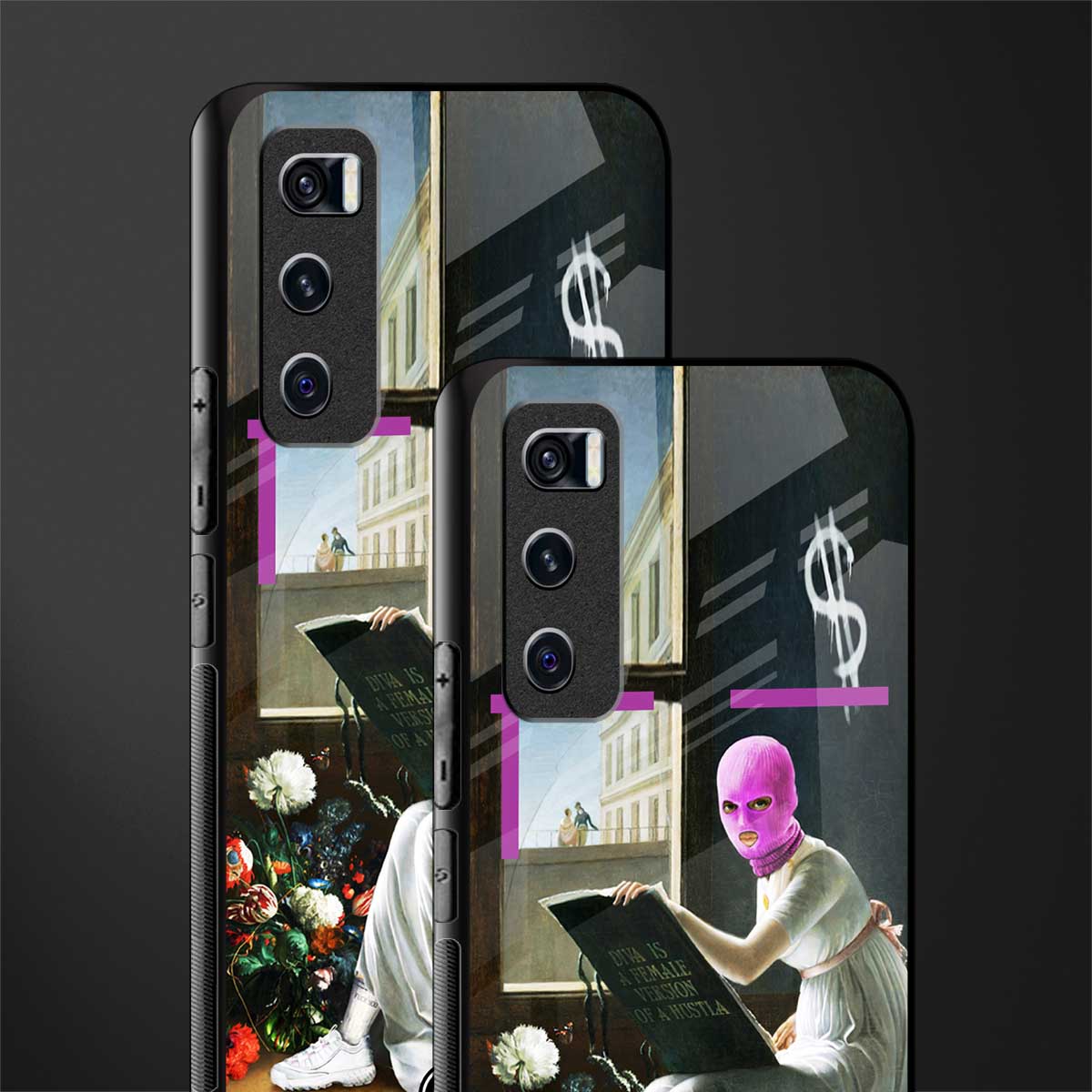 dope diva glass case for vivo v20 se image-2