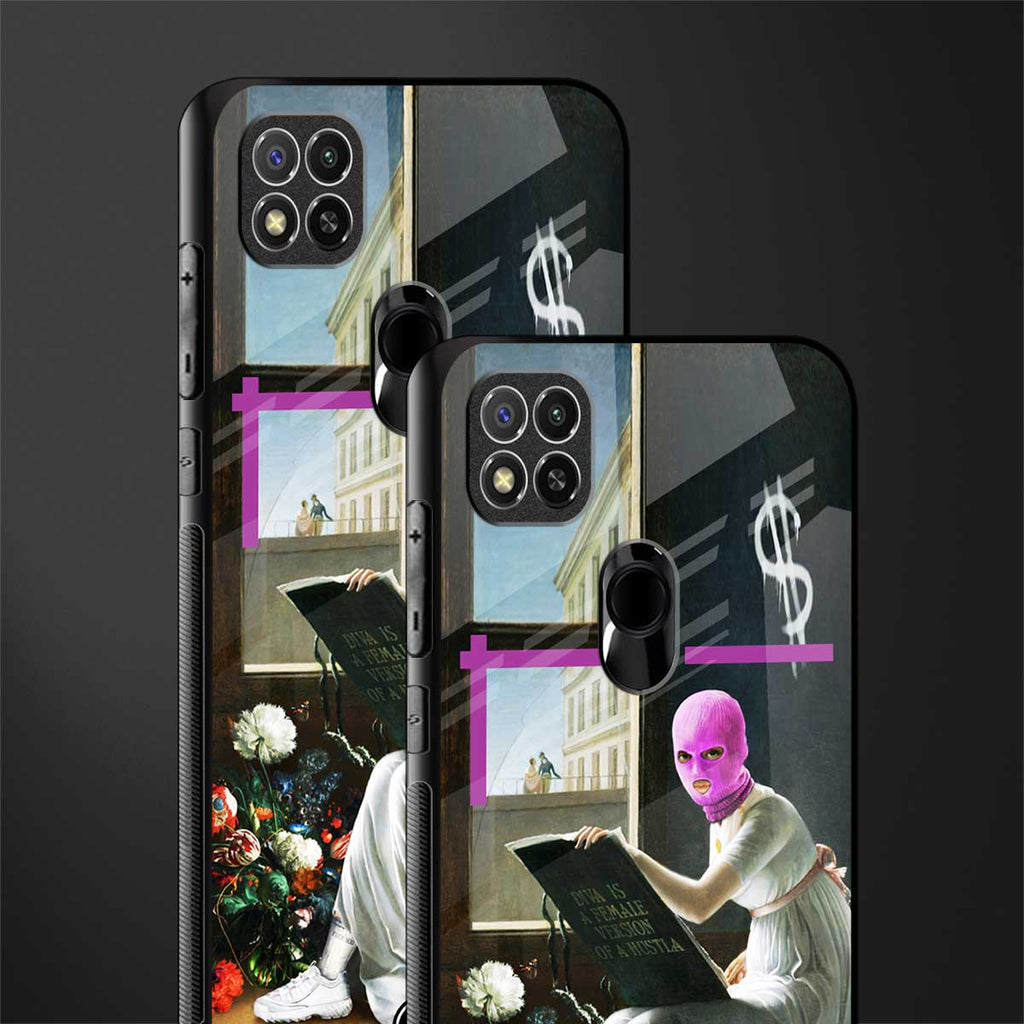 dope diva glass case for redmi 9c image-2