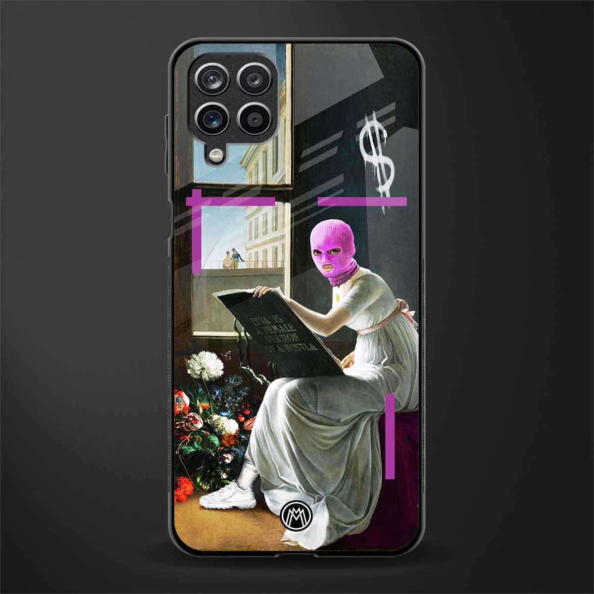 dope diva glass case for samsung galaxy a12 image