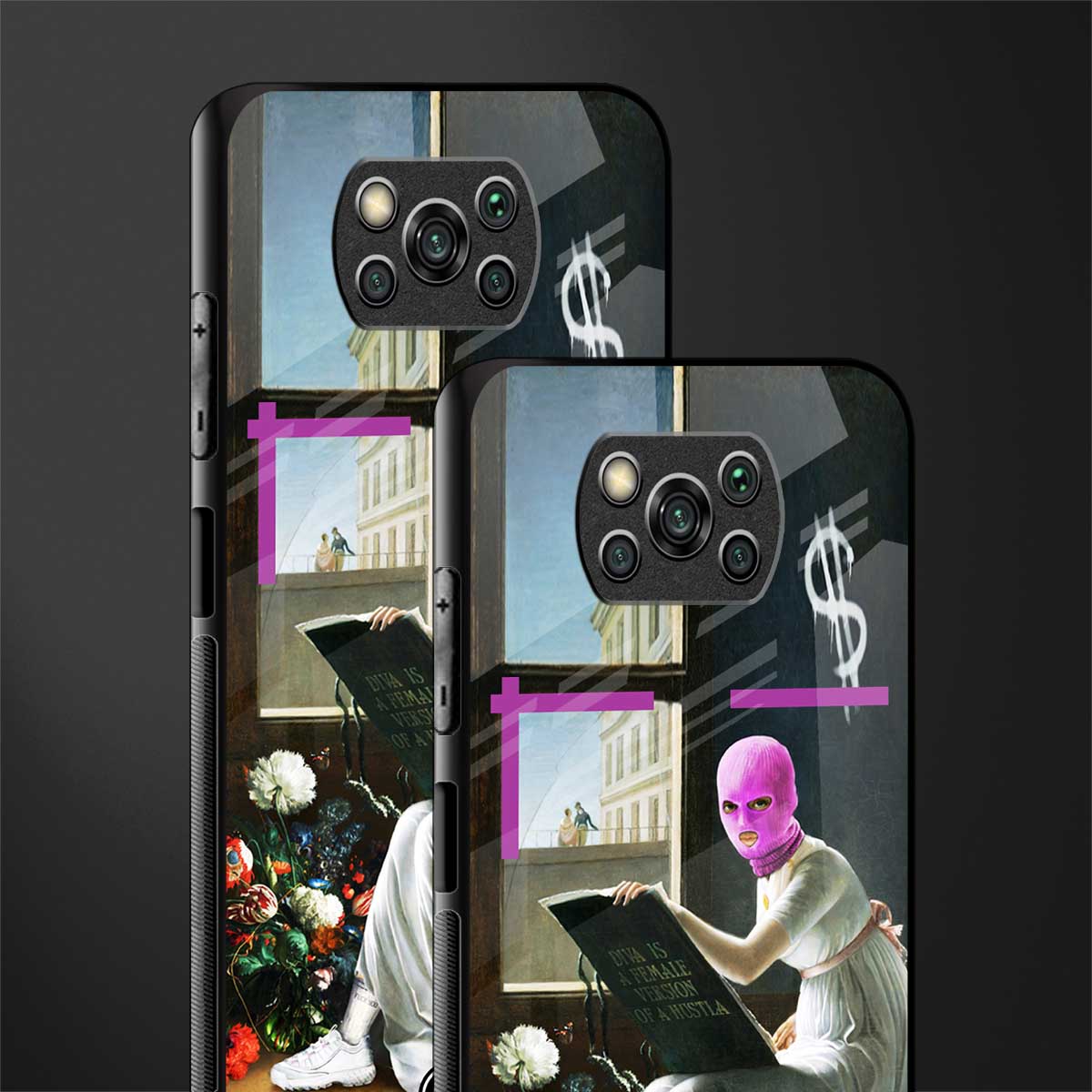 dope diva glass case for poco x3 image-2