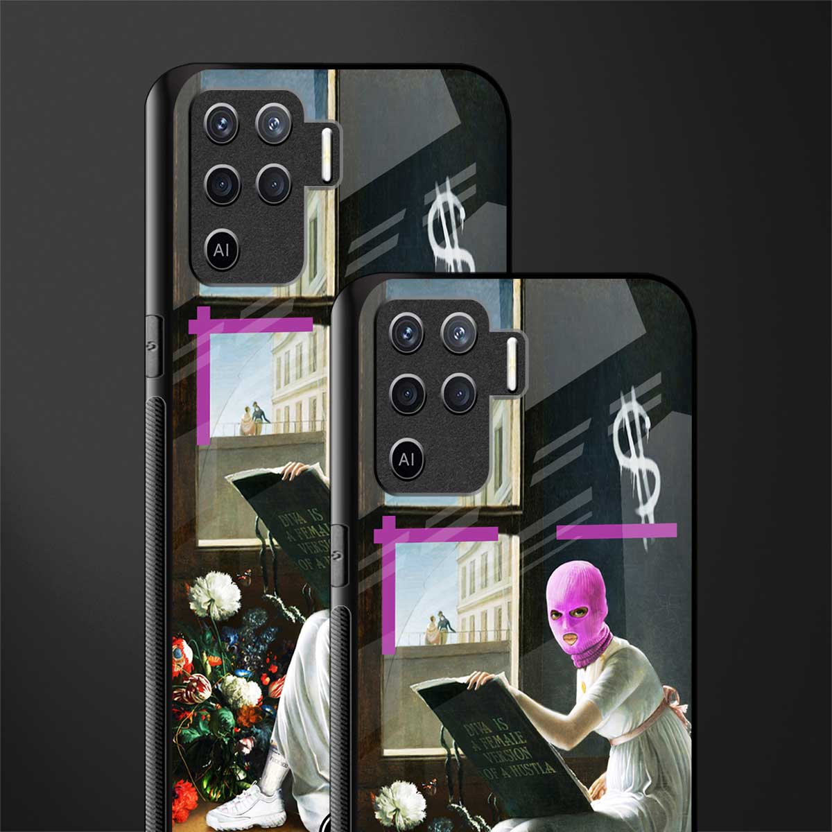 dope diva glass case for oppo f19 pro image-2