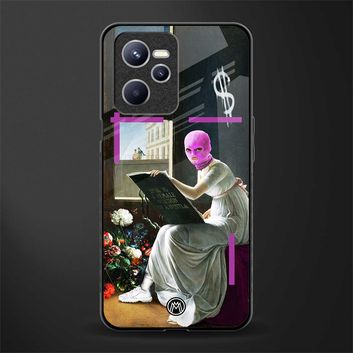 dope diva glass case for realme c35 image