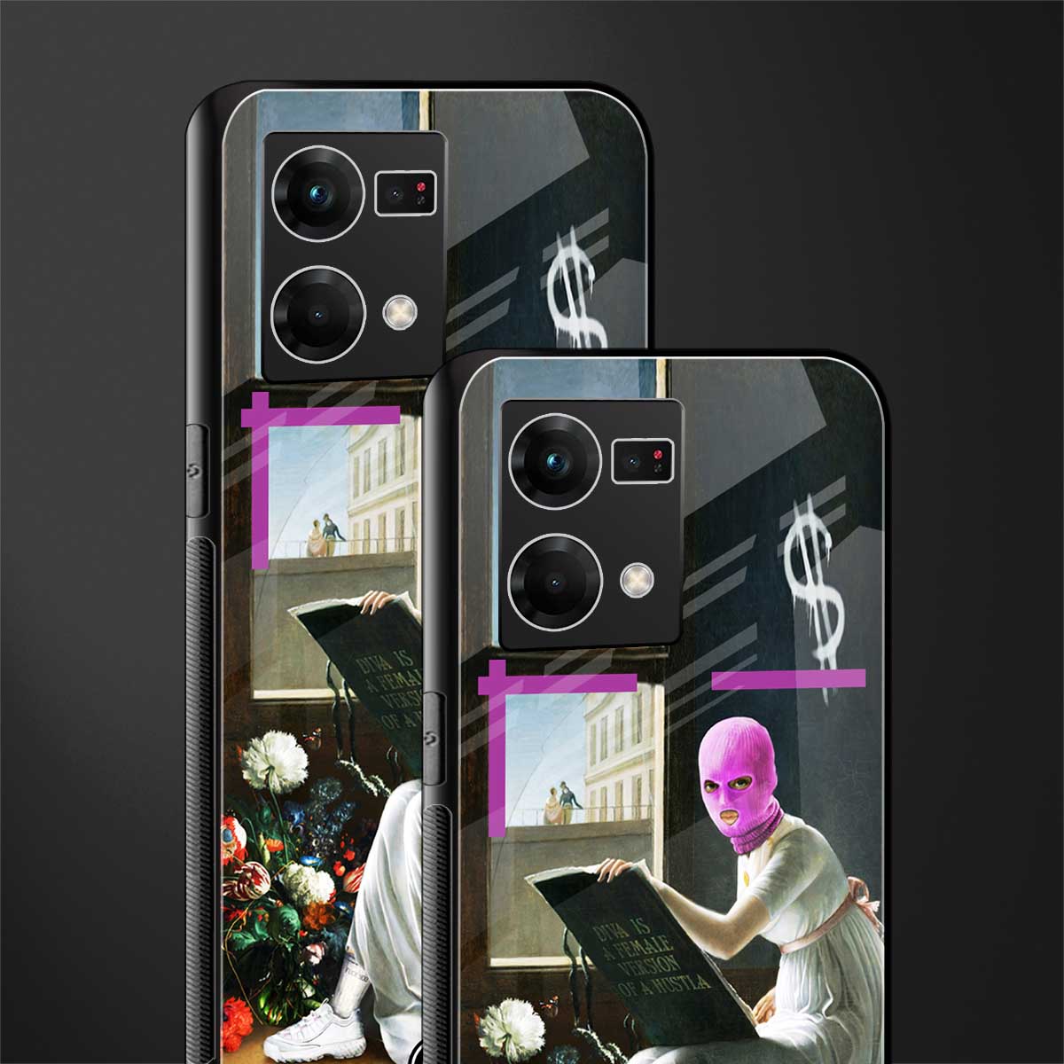 dope diva back phone cover | glass case for oppo f21 pro 4g