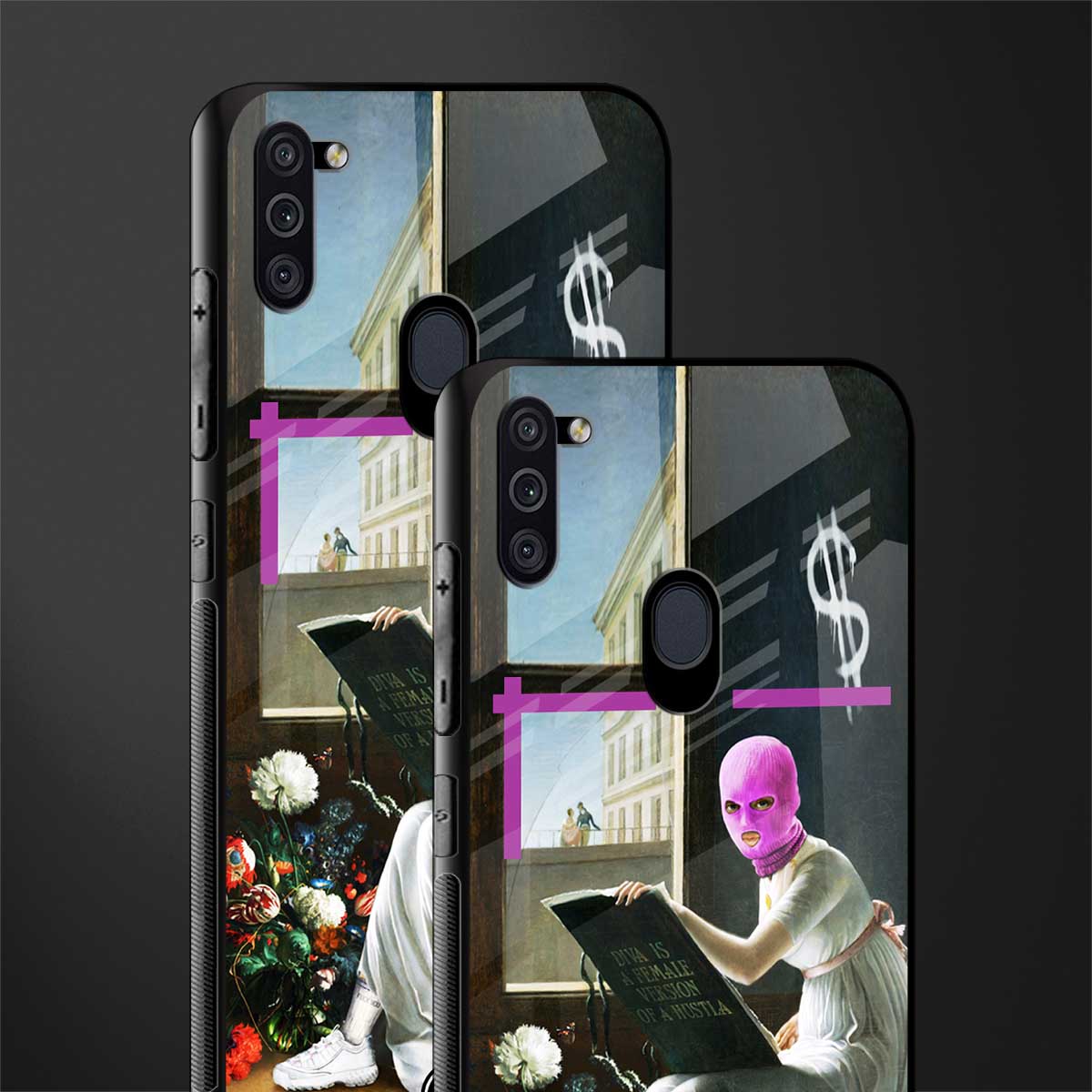 dope diva glass case for samsung a11 image-2