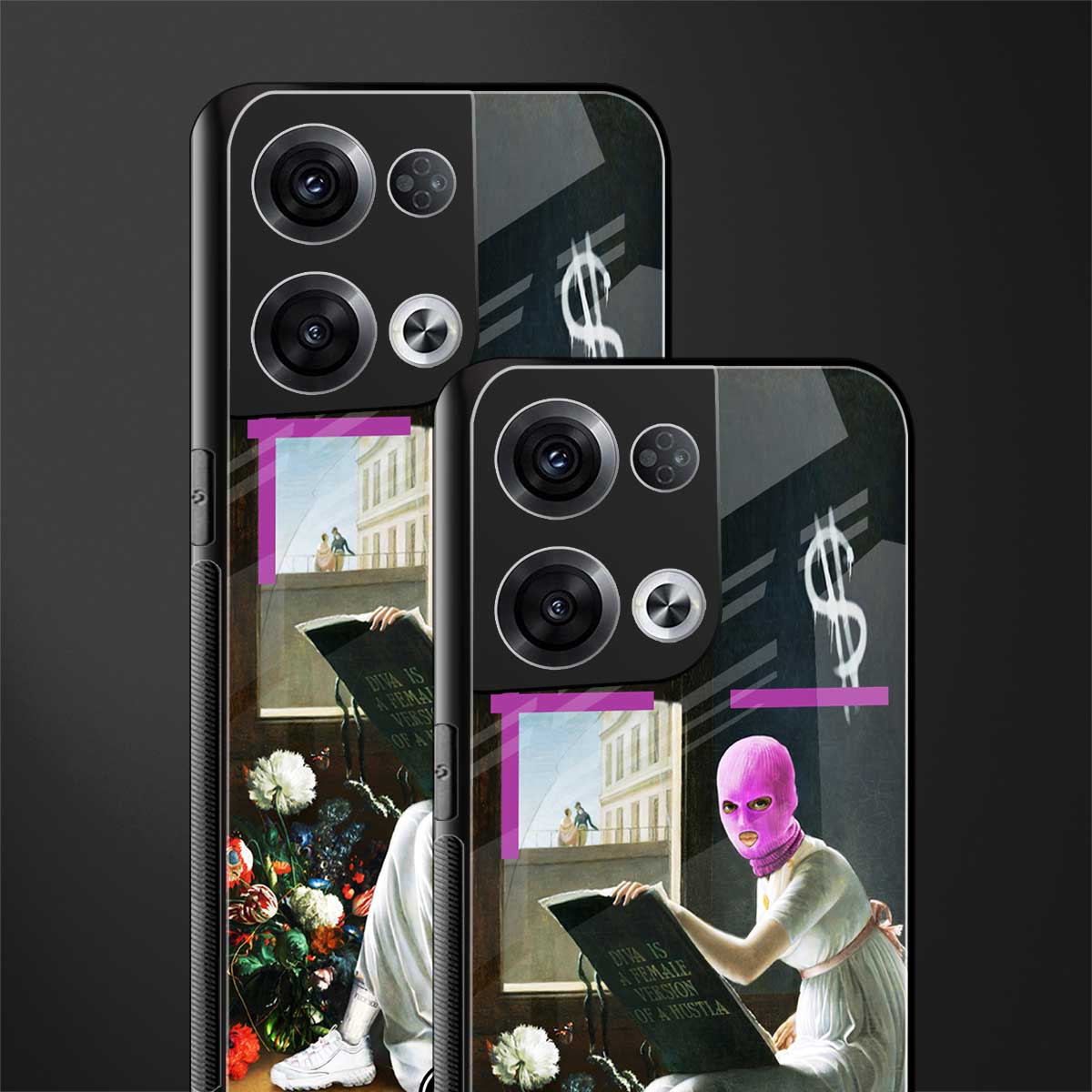 dope diva back phone cover | glass case for oppo reno 8 pro