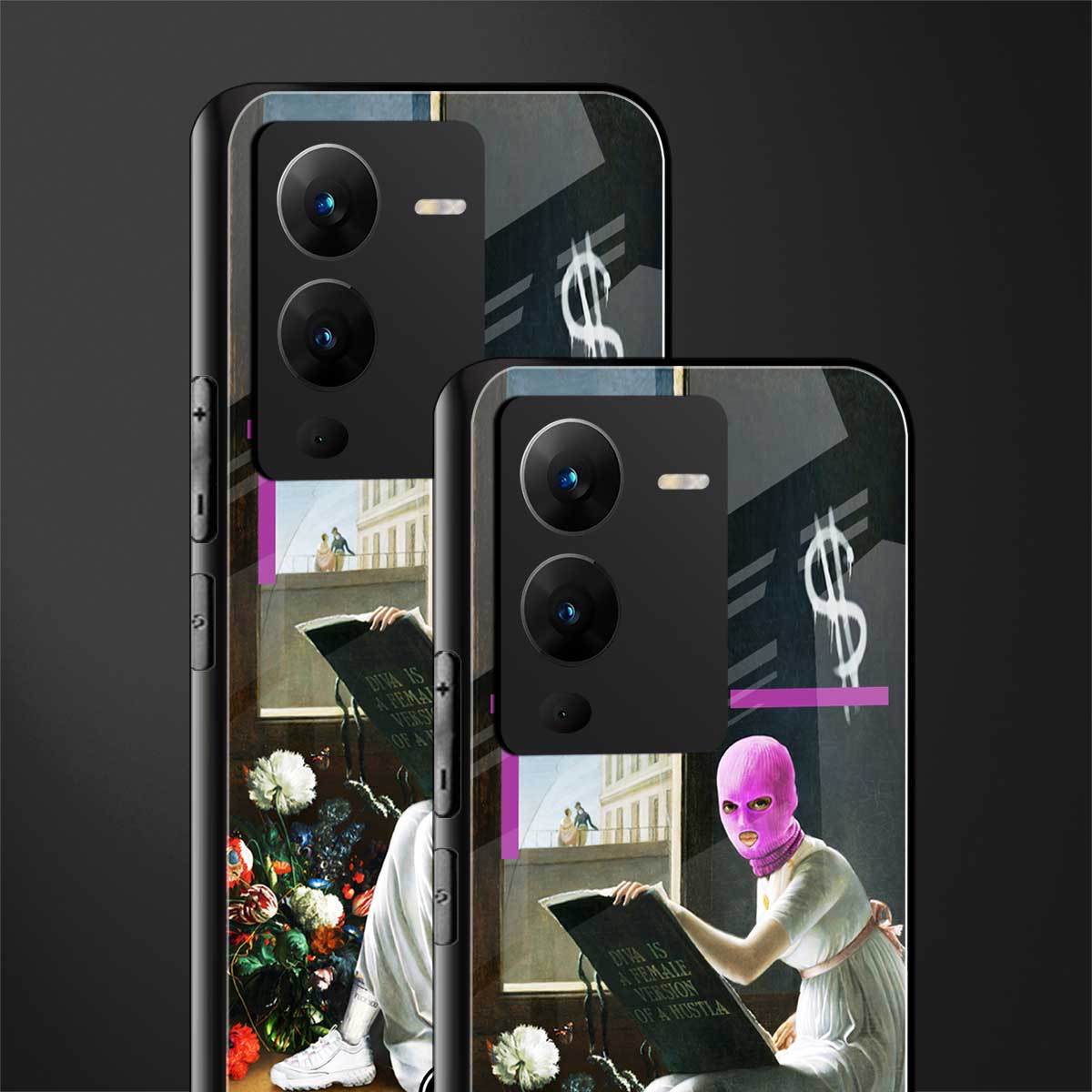 dope diva back phone cover | glass case for vivo v25 pro 5g