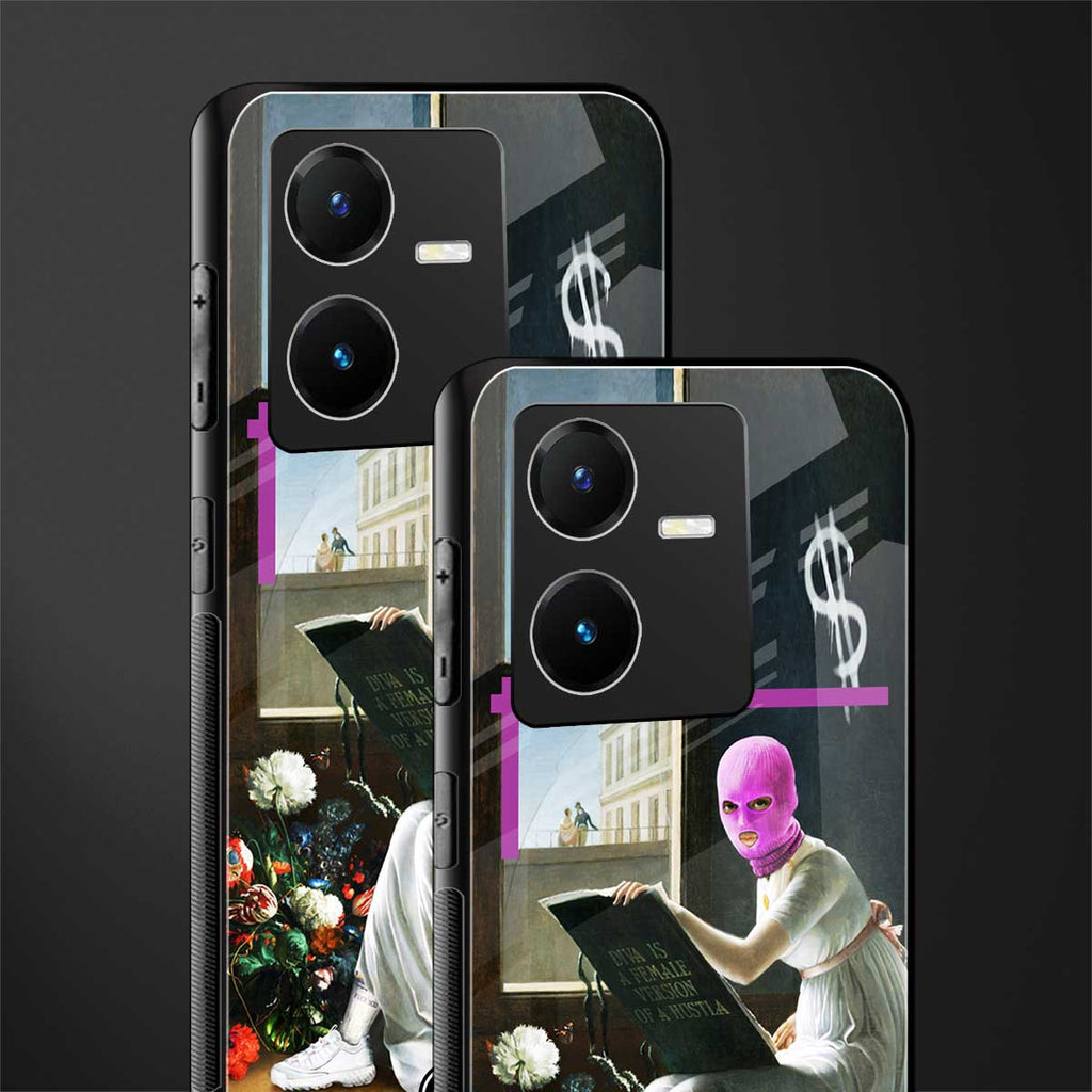 dope diva back phone cover | glass case for vivo y22