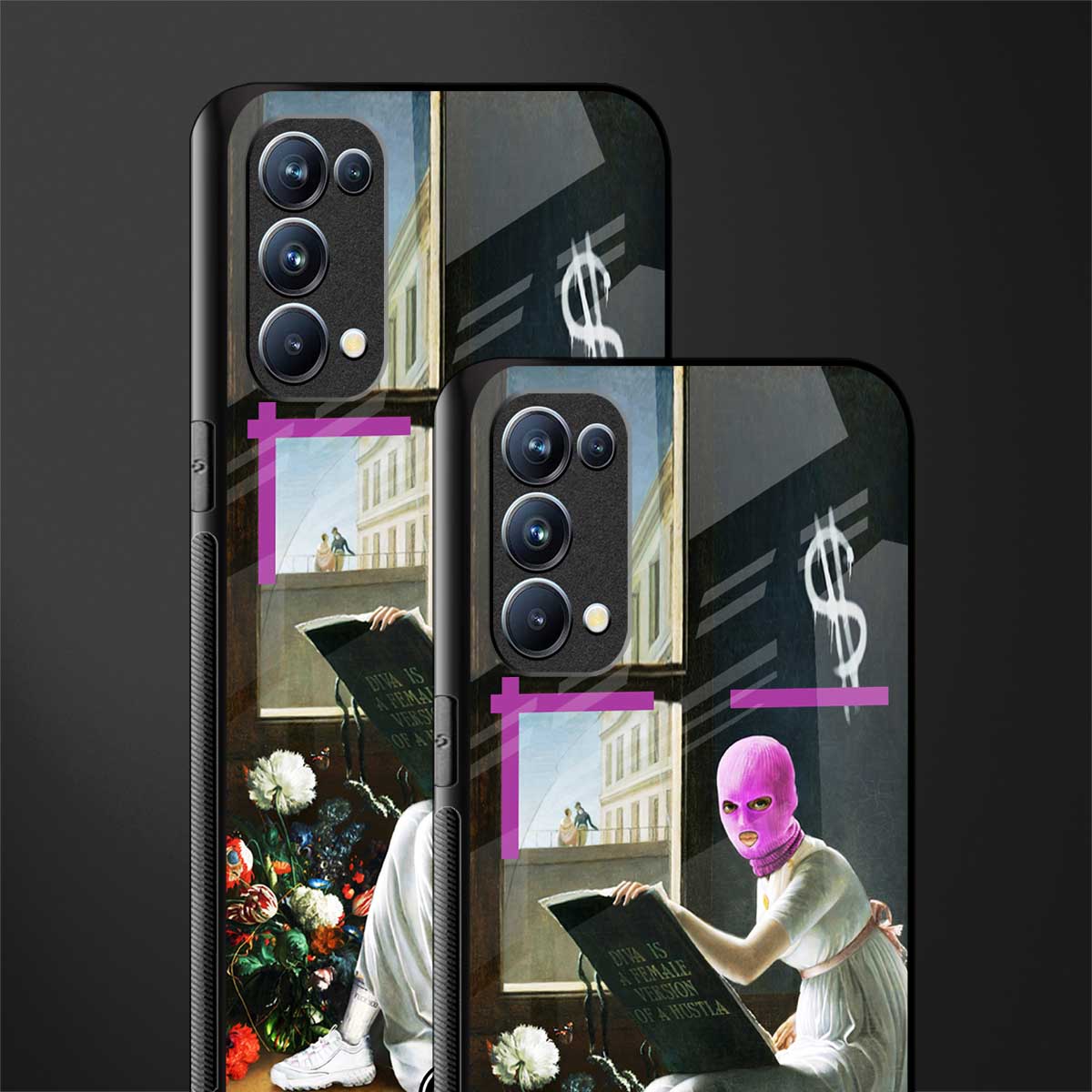 dope diva back phone cover | glass case for oppo reno 5