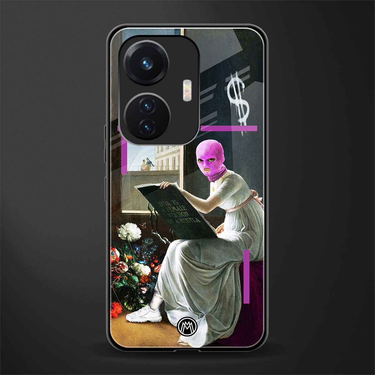 dope diva back phone cover | glass case for vivo t1 44w 4g