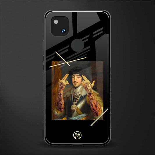 dope napoleon back phone cover | glass case for google pixel 4a 4g