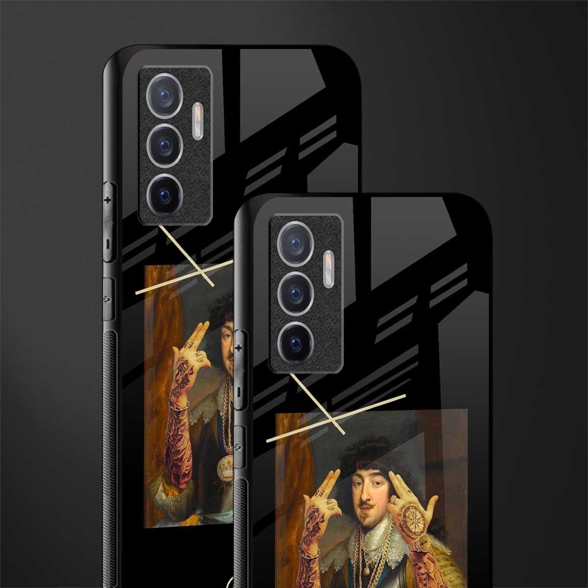 dope napoleon glass case for vivo v23e image-2