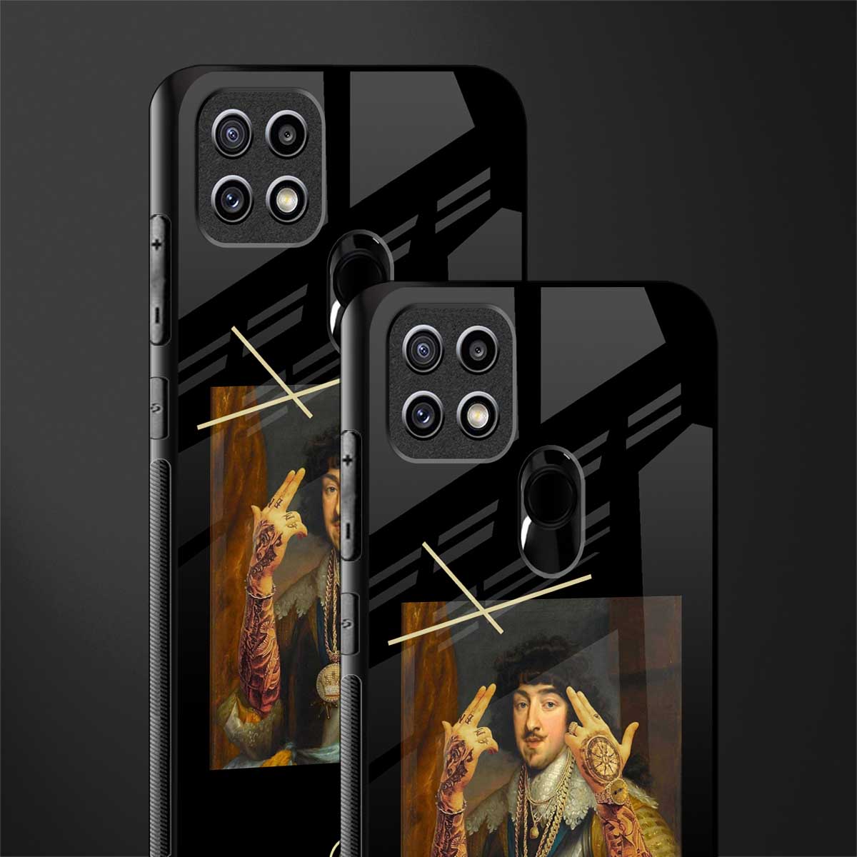 dope napoleon glass case for oppo a15 image-2