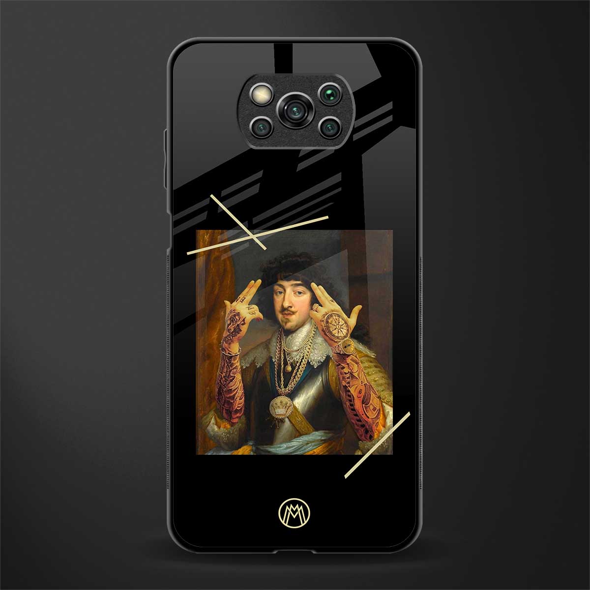 dope napoleon glass case for poco x3 image