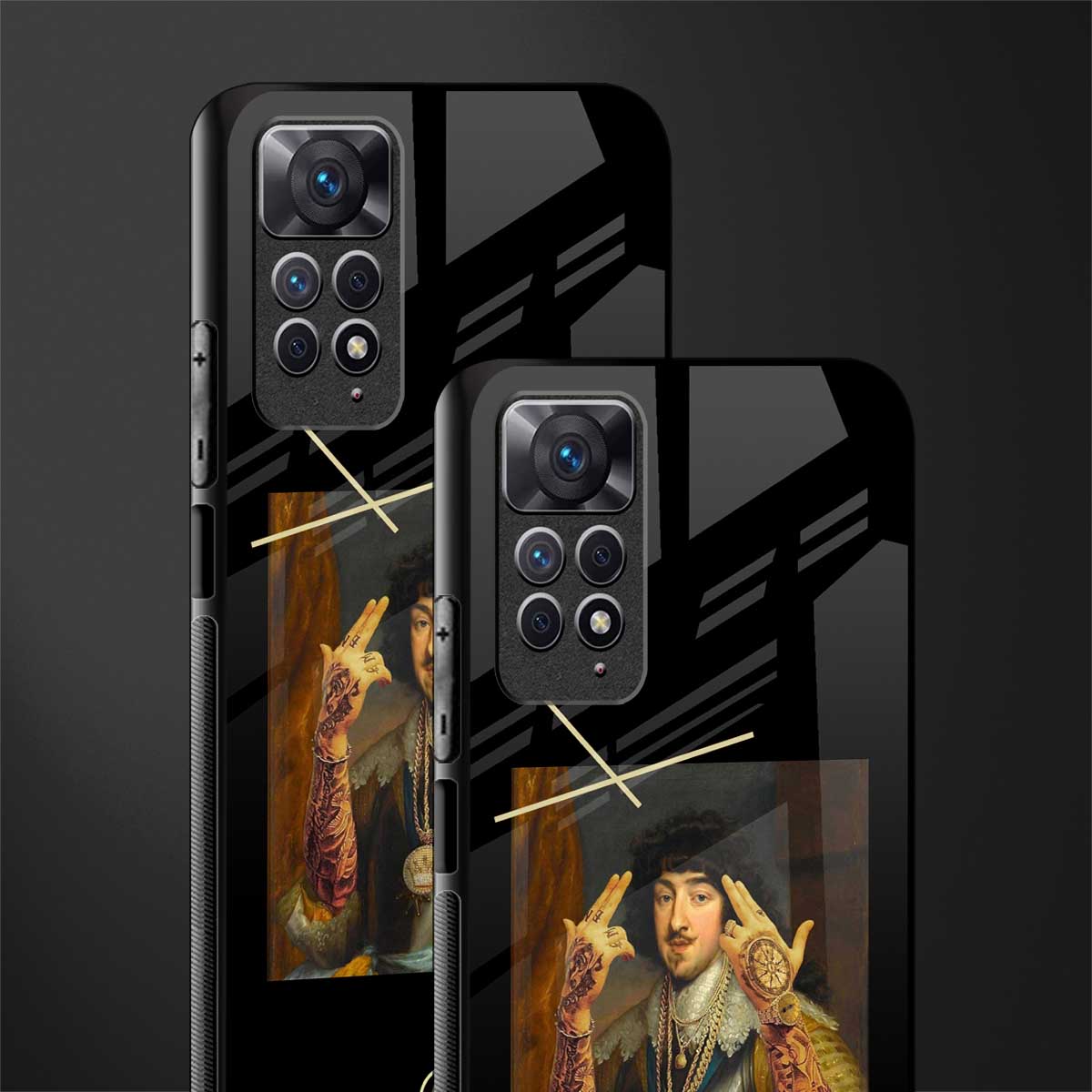 dope napoleon back phone cover | glass case for redmi note 11 pro plus 4g/5g