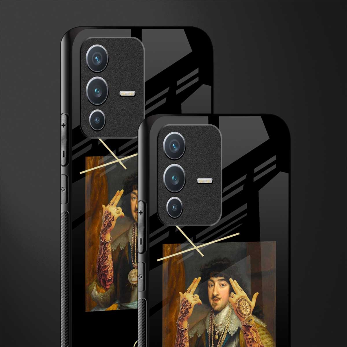 dope napoleon glass case for vivo v23 5g image-2