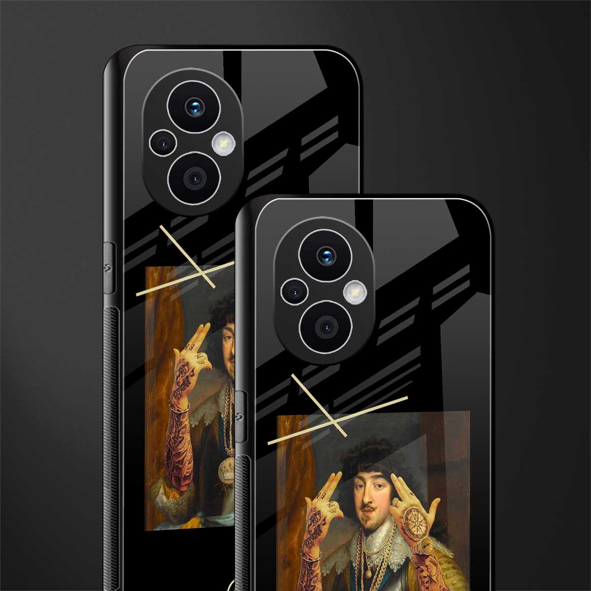 dope napoleon back phone cover | glass case for oppo f21 pro 5g