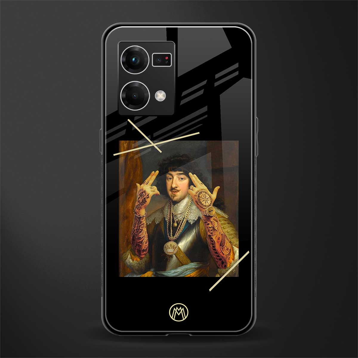 dope napoleon back phone cover | glass case for oppo f21 pro 4g