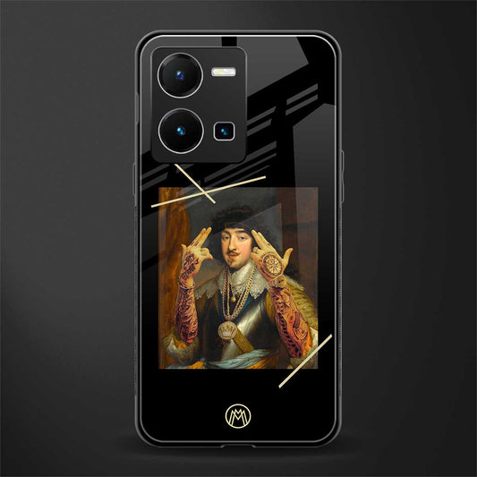 dope napoleon back phone cover | glass case for vivo y35 4g