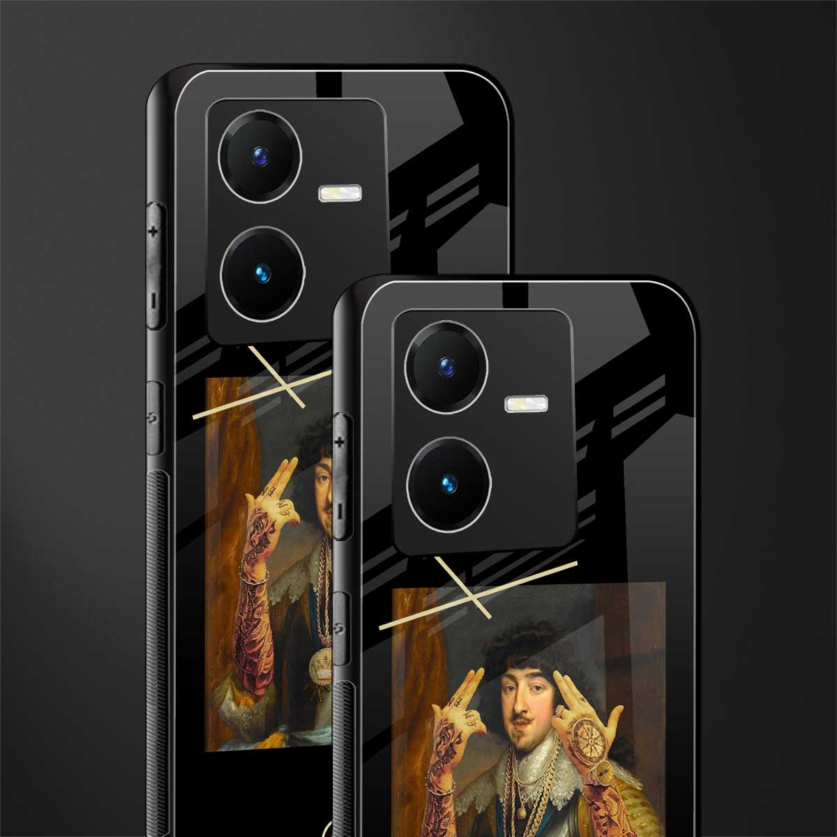 dope napoleon back phone cover | glass case for vivo y22