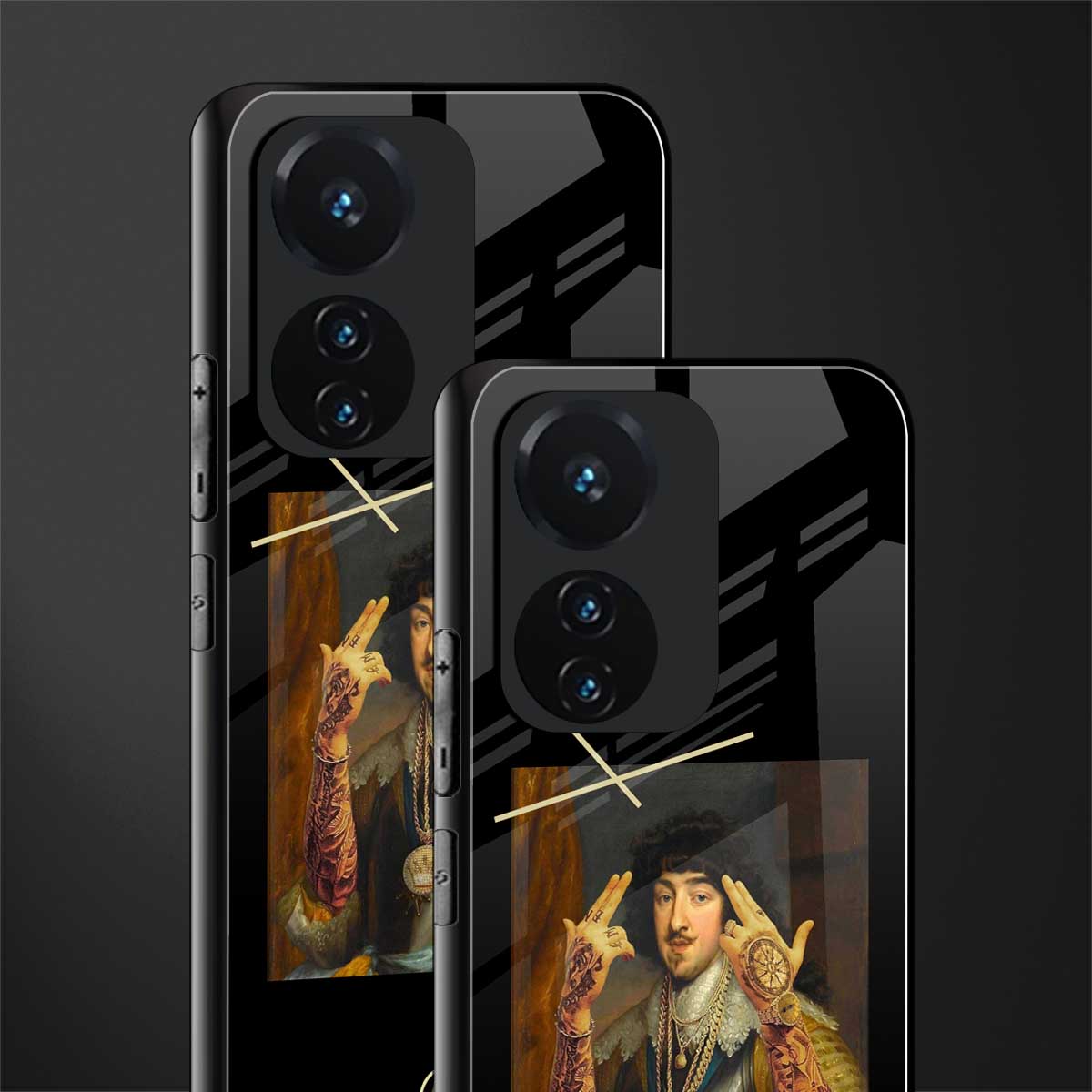 dope napoleon back phone cover | glass case for vivo t1 44w 4g