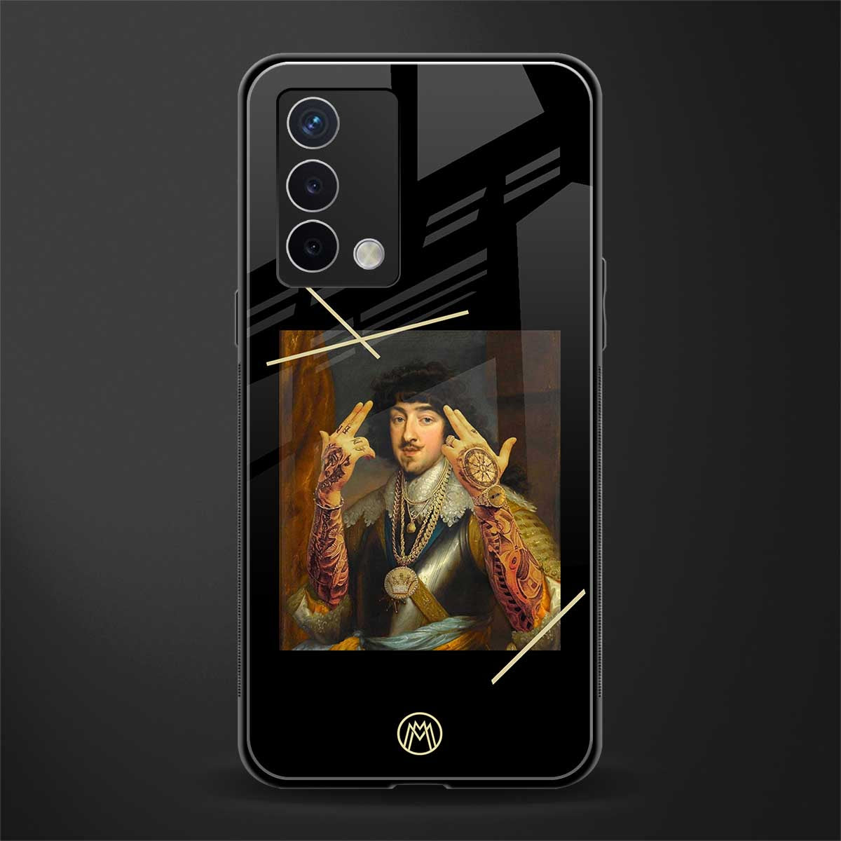 dope napoleon back phone cover | glass case for oppo a74 4g