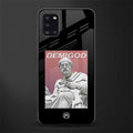 dope socerates glass case for samsung galaxy a31 image