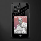 dope socerates back phone cover | glass case for oppo f21 pro 4g