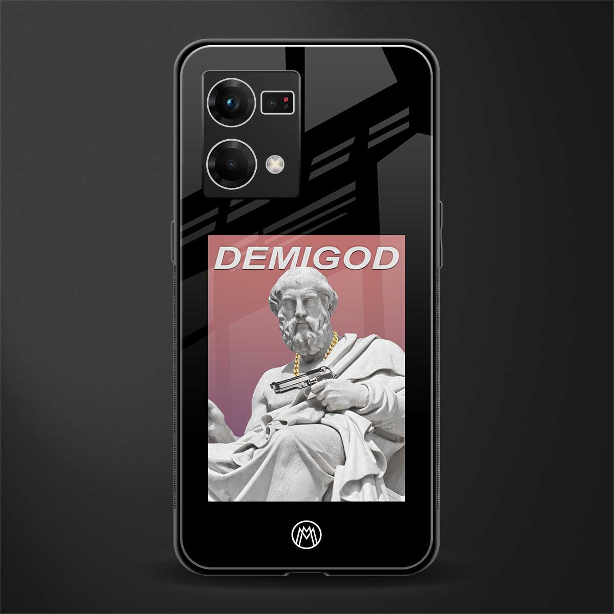 dope socerates back phone cover | glass case for oppo f21 pro 4g