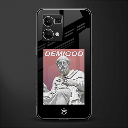 dope socerates back phone cover | glass case for oppo f21 pro 4g