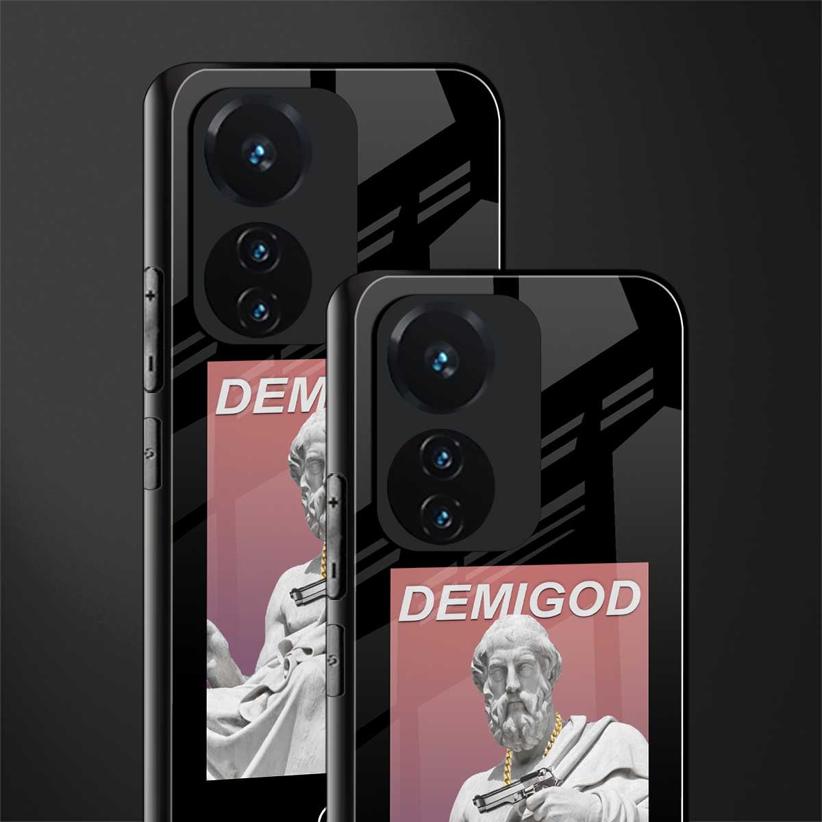 dope socerates back phone cover | glass case for vivo t1 44w 4g