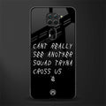 dope squad glass case for redmi note 9 image