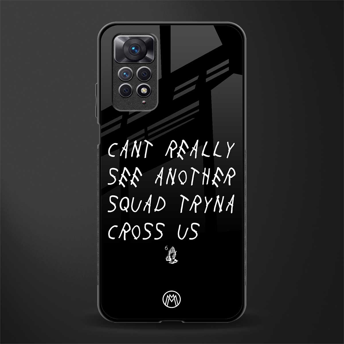 dope squad glass case for redmi note 11 image