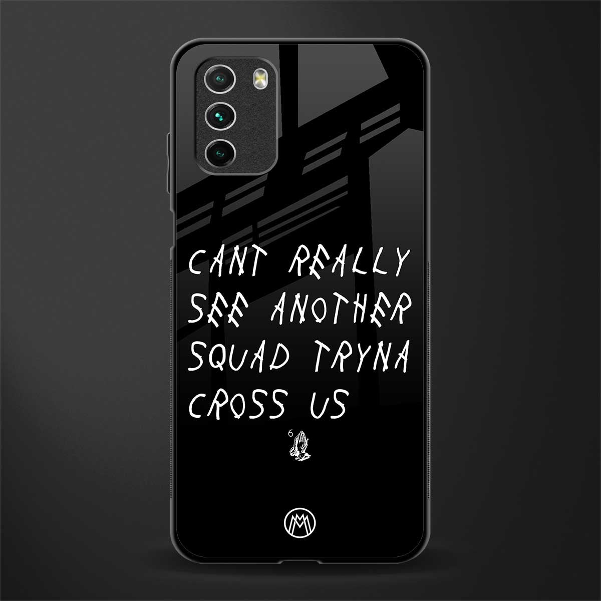 dope squad glass case for poco m3 image