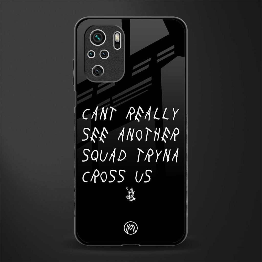 dope squad glass case for redmi note 10 image
