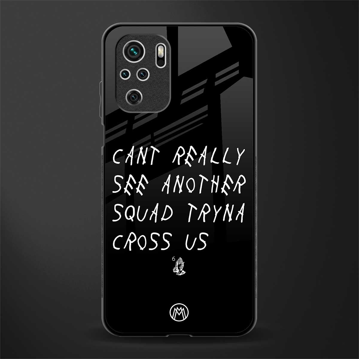 dope squad glass case for redmi note 10 image
