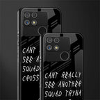 dope squad back phone cover | glass case for realme narzo 50a