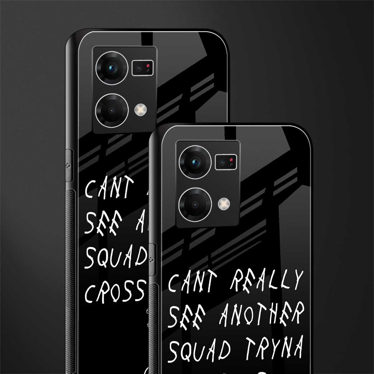 dope squad back phone cover | glass case for oppo f21 pro 4g