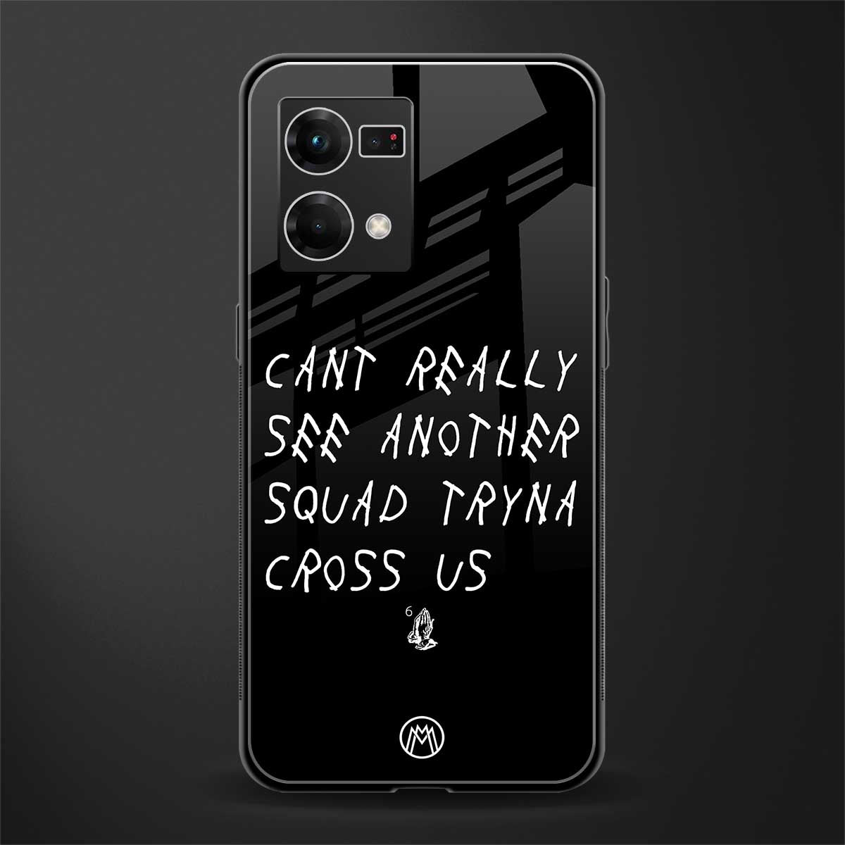 dope squad back phone cover | glass case for oppo f21 pro 4g