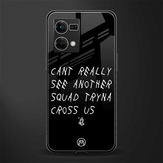 dope squad back phone cover | glass case for oppo f21 pro 4g