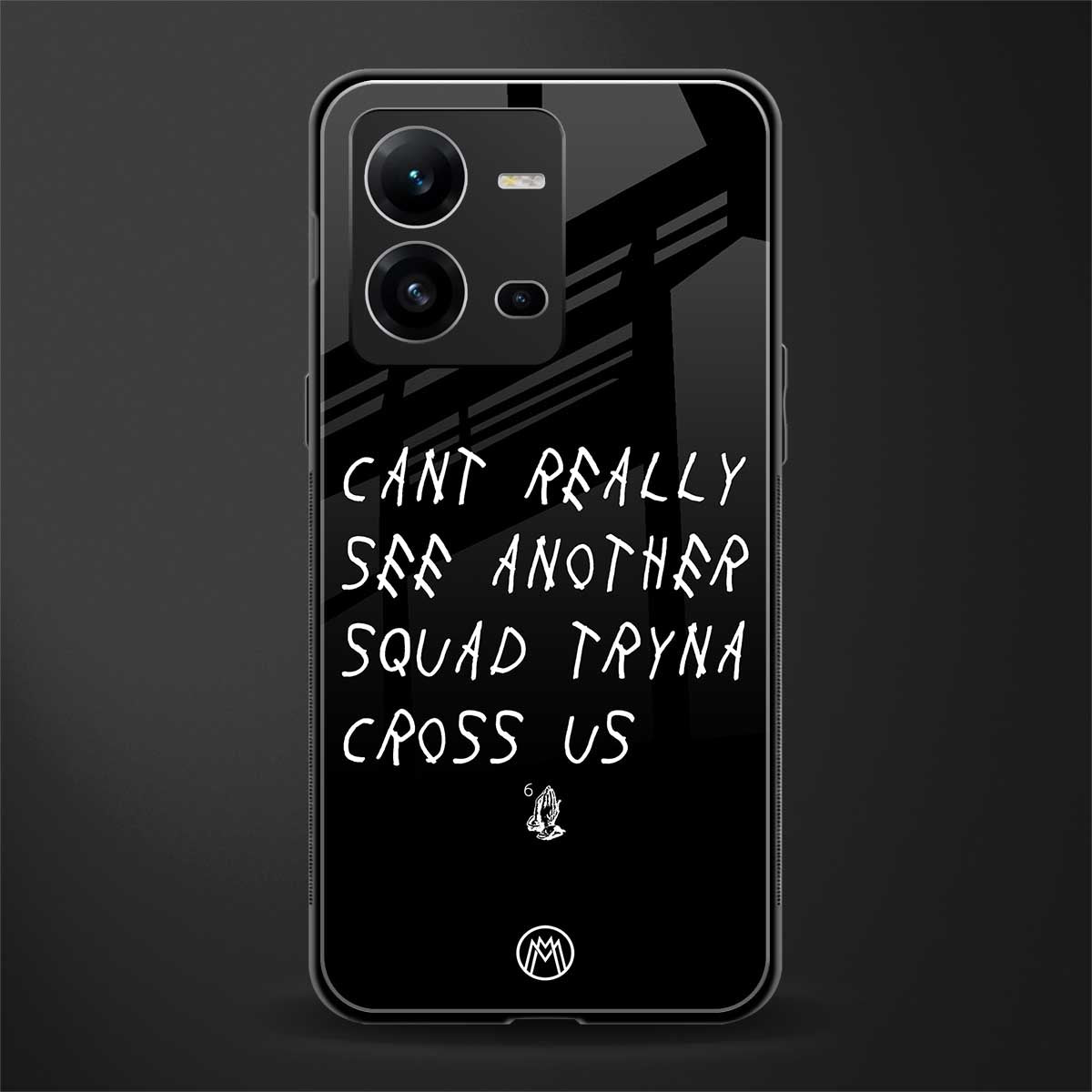 dope squad back phone cover | glass case for vivo v25-5g