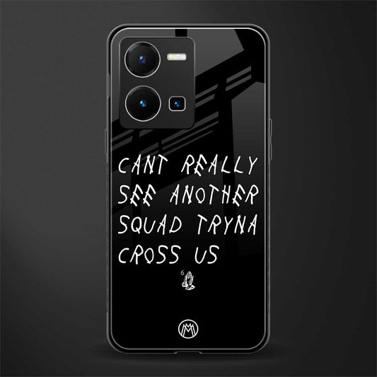 dope squad back phone cover | glass case for vivo y35 4g