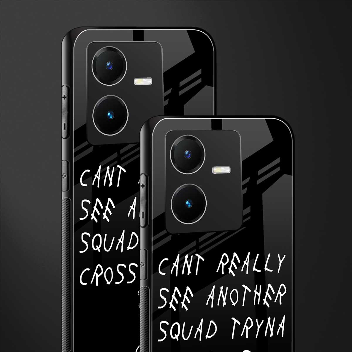 dope squad back phone cover | glass case for vivo y22