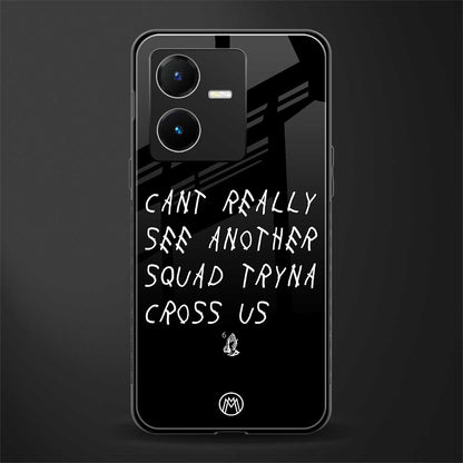 dope squad back phone cover | glass case for vivo y22